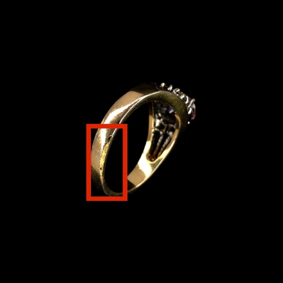 Vintage Pink Crystal with Small Stones Statement Cocktail Ring - Picture 4 of 5